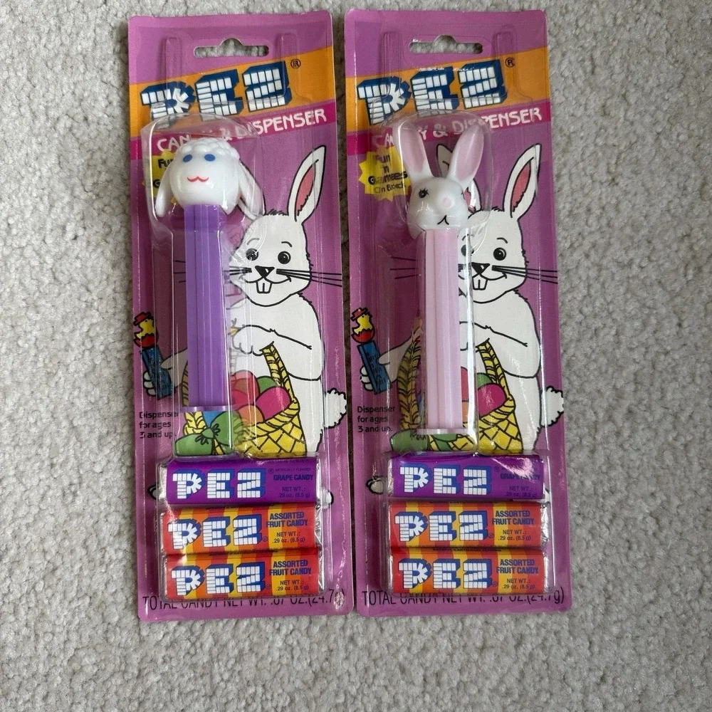 Vintage Pez Dispenser-Easter Bunny, Lamb New In Package Easter Theme